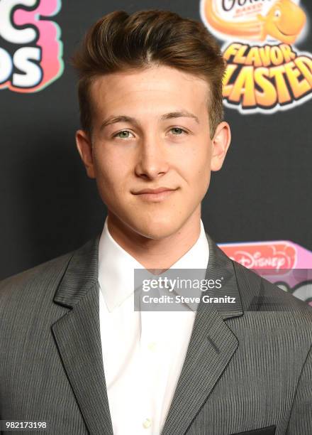 Luke Mullen arrives at the 2018 Radio Disney Music Awards at Loews Hollywood Hotel on June 22, 2018 in Hollywood, California.