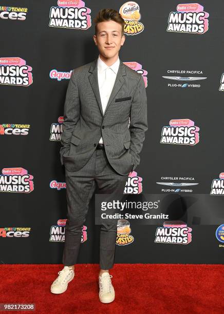 Luke Mullen arrives at the 2018 Radio Disney Music Awards at Loews Hollywood Hotel on June 22, 2018 in Hollywood, California.