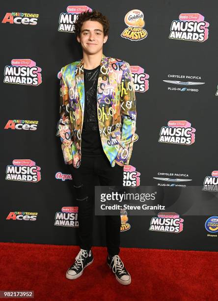 Joshua Bassett arrives at the 2018 Radio Disney Music Awards at Loews Hollywood Hotel on June 22, 2018 in Hollywood, California.