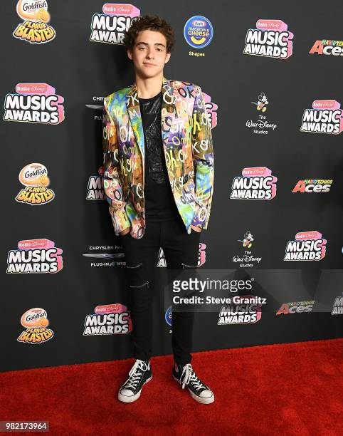 Joshua Bassett arrives at the 2018 Radio Disney Music Awards at Loews Hollywood Hotel on June 22, 2018 in Hollywood, California.