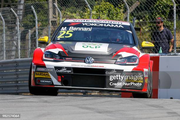 Mehdi Bennani from Morrocco in Volkswagen Golf GTI TCR of Sebastien Loeb Racing during the Race 1 of FIA WTCR 2018 World Touring Car Cup Race of...