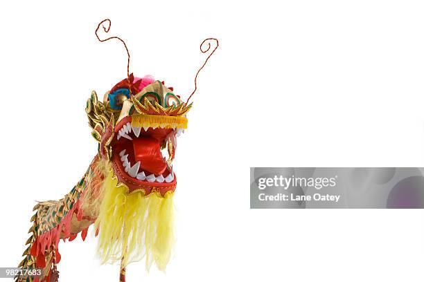 chinese traditional lion dancing - djurimitation bildbanksfoton och bilder