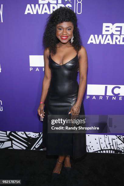 Becca attends The Late Night Brunch during the 2018 BET Experience at OUE Skyspace LA on June 21, 2018 in Los Angeles, California.