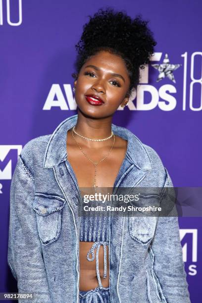 Brittany Sky attends The Late Night Brunch during the 2018 BET Experience at OUE Skyspace LA on June 21, 2018 in Los Angeles, California.