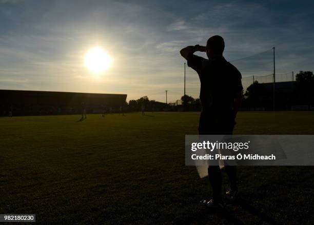 Longford , Ireland - 23 June 2018; Linesman Pádraig Hughes during the GAA Football All-Ireland Senior Championship Round 2 match between Longford and...