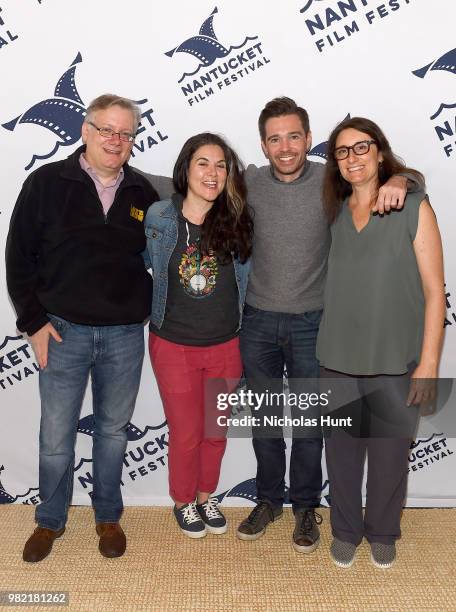 Steve Young, Dava Whisenant, Ozzy Inguanzo and Susan Littenberg attend the screening of 'Bathtubs Over Broadway' at the 2018 Nantucket Film Festival...