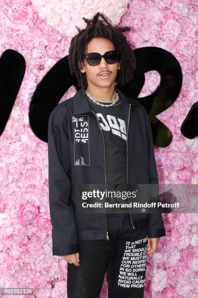 Luka Sabbat attends the Dior Homme Menswear Spring/Summer 2019 show as part of Paris Fashion Week on June 23, 2018 in Paris, France.