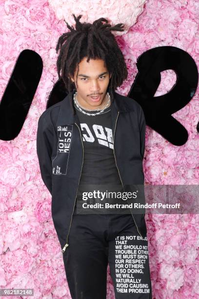 Luka Sabbat attends the Dior Homme Menswear Spring/Summer 2019 show as part of Paris Fashion Week on June 23, 2018 in Paris, France.