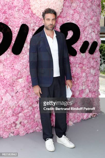 Actor Luca Calvani attends the Dior Homme Menswear Spring/Summer 2019 show as part of Paris Fashion Week on June 23, 2018 in Paris, France.