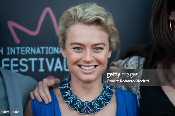 Katie Goldfinch attends a photocall for the World Premiere of 'Lucid' during the 72nd Edinburgh International Film Festival at Cineworld on June 23,...