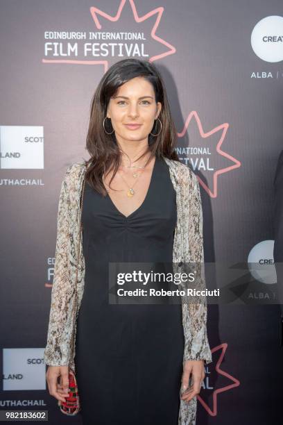 Actress Abigail Johns attends a photocall for the World Premiere of 'Lucid' during the 72nd Edinburgh International Film Festival at Cineworld on...