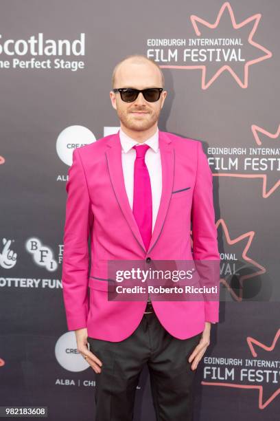 Director Adam Morse attends a photocall for the World Premiere of 'Lucid' during the 72nd Edinburgh International Film Festival at Cineworld on June...