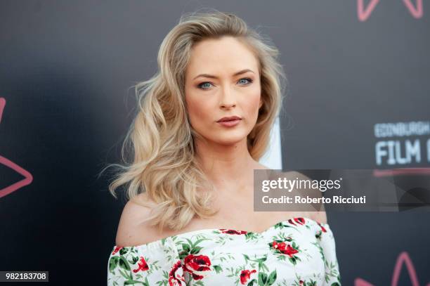 English actress Felicity Gilbert attends a photocall for the World Premiere of 'Lucid' during the 72nd Edinburgh International Film Festival at...