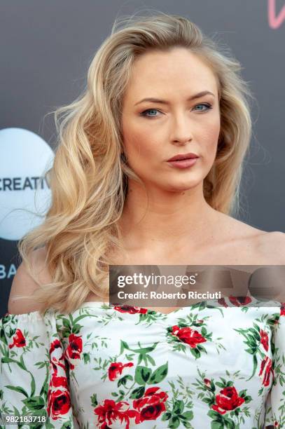 English actress Felicity Gilbert attends a photocall for the World Premiere of 'Lucid' during the 72nd Edinburgh International Film Festival at...