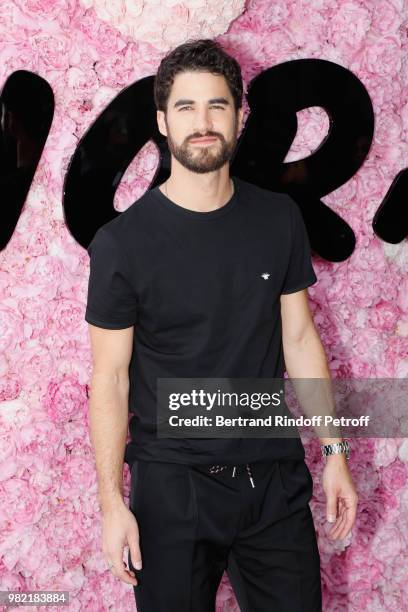 Actor Darren Criss attends the Dior Homme Menswear Spring/Summer 2019 show as part of Paris Fashion Week on June 23, 2018 in Paris, France.