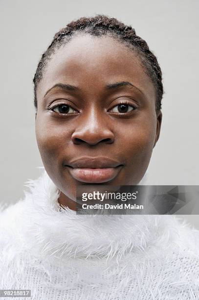 young woman wearing warm clothing, cape town, western cape province, south africa - western cape province fotografías e imágenes de stock