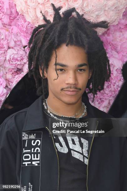 Luka Sabbat attends the Dior Homme Menswear Spring/Summer 2019 show as part of Paris Fashion Week on June 23, 2018 in Paris, France.