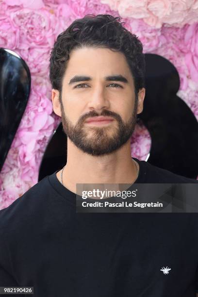 Darren Criss attends the Dior Homme Menswear Spring/Summer 2019 show as part of Paris Fashion Week on June 23, 2018 in Paris, France.