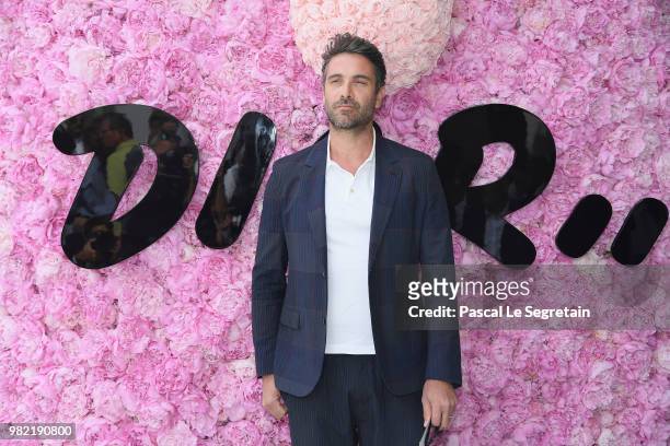 Luca Calvani attends the Dior Homme Menswear Spring/Summer 2019 show as part of Paris Fashion Week on June 23, 2018 in Paris, France.