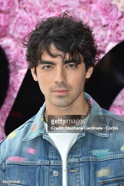 Joe Jonas attends the Dior Homme Menswear Spring/Summer 2019 show as part of Paris Fashion Week Week on June 23, 2018 in Paris, France.