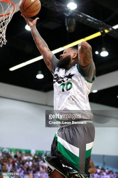 The Game plays basketball at the Celebrity Basketball Game Sponsored By Sprite during the 2018 BET Experience at Los Angeles Convention Center on...