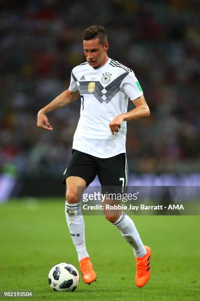 Julian Draxler of Germany in action during the 2018 FIFA World Cup Russia group F match between Germany and Sweden at Fisht Stadium on June 23, 2018...