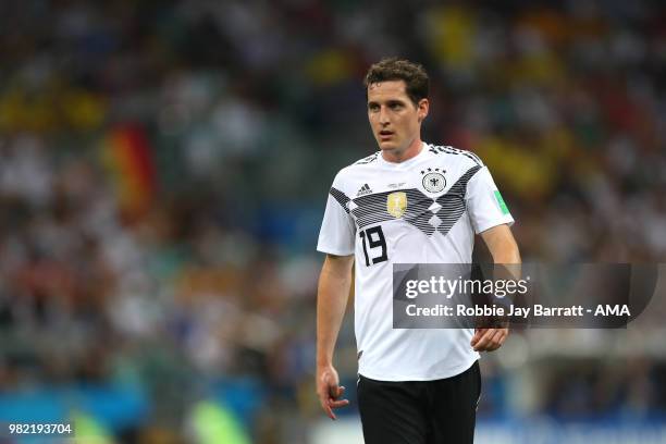 Sebastian Rudy of Germany in action during the 2018 FIFA World Cup Russia group F match between Germany and Sweden at Fisht Stadium on June 23, 2018...