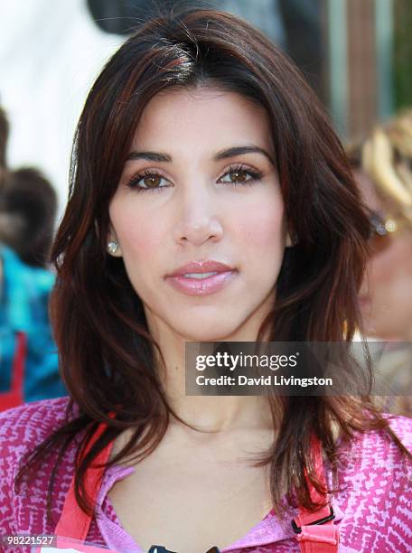 Adrianna Costa volunteers at the Los Angeles Mission during Easter on April 2, 2010 in Los Angeles, California.