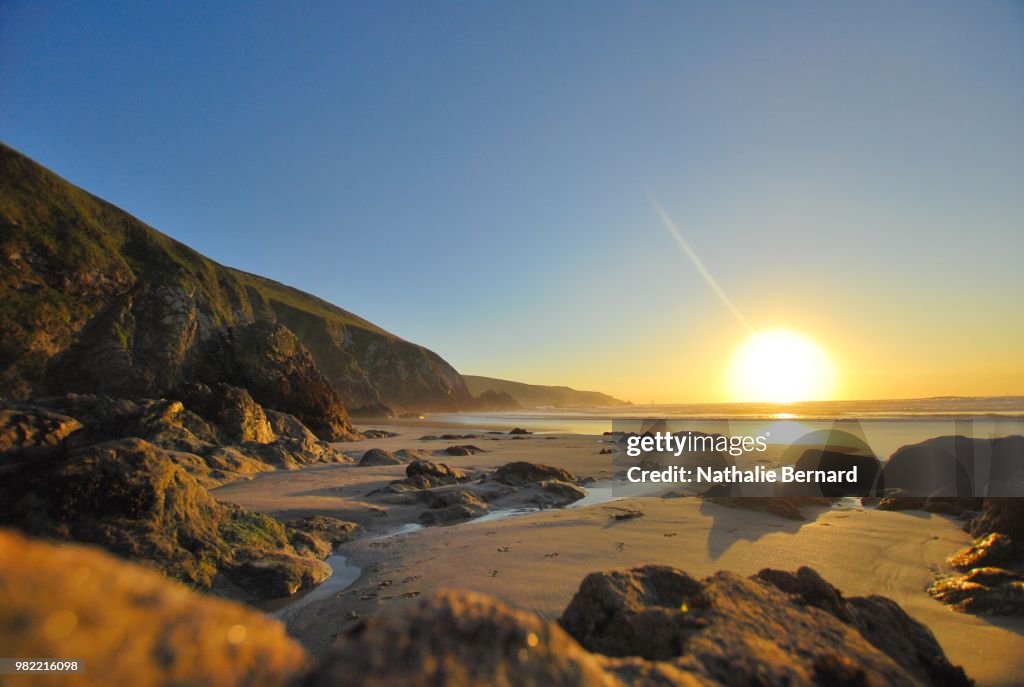 Coucher de soleil en Bretagne