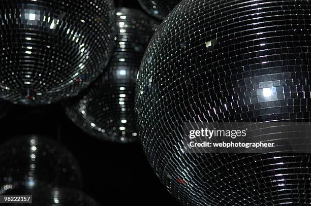 disco balls - mirror ball stock pictures, royalty-free photos & images