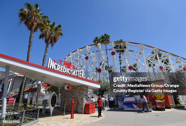 The Incredicoaster at Disney California Adventure Park in Anaheim, CA, on Thursday, June 21, 2018.