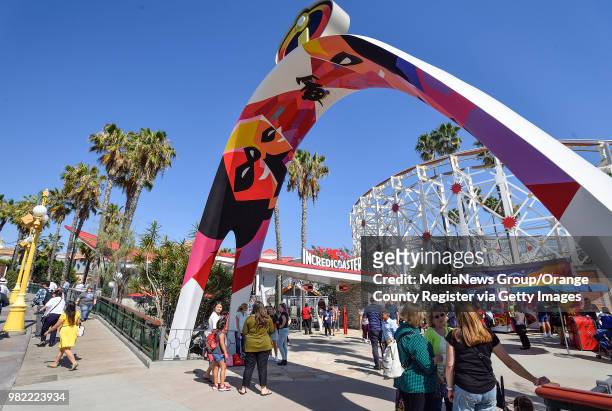 The Incredicoaster at Disney California Adventure Park in Anaheim, CA, on Thursday, June 21, 2018.