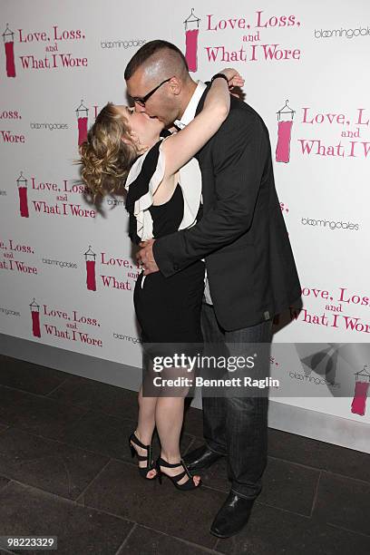 Actress Melissa Joan Hart and husband Mark Wilkerson attend the "Love, Loss, and What I Wore" new cast member celebration at Pio Pio 8 on April 1,...