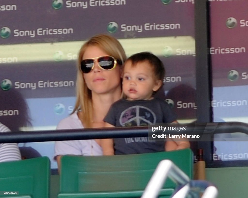 Celebrities Sighting at Sony Ericsson Open - April 2, 2010