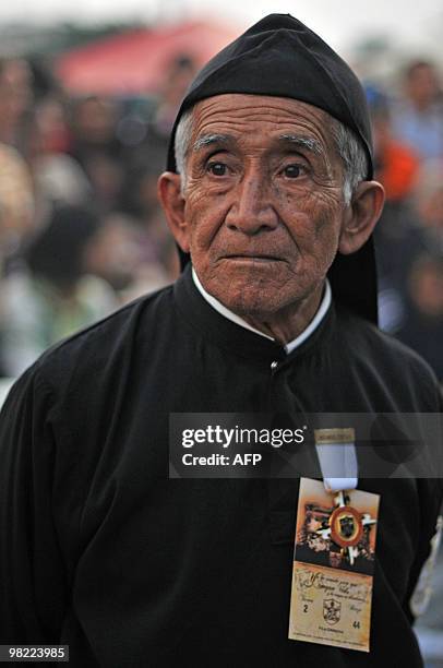 Ricardo Avila participates in the "Santo Entierro" procession on 02 April 2010, the church "Santo Domingo" in Guatemala. Christians worldwide marked...