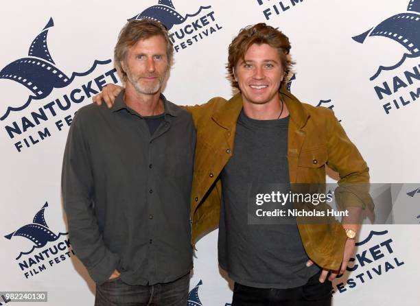 Andrew Heckler and Garrett Hedlund attend the screening of 'Burden' at the 2018 Nantucket Film Festival - Day 4 on June 23, 2018 in Nantucket,...