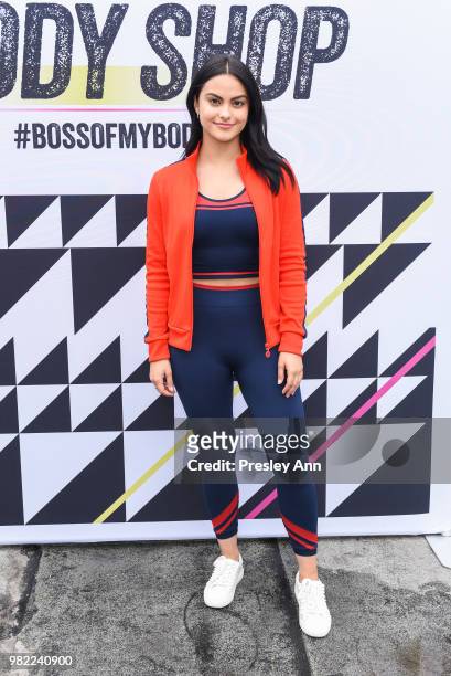 Camila Mendes attends SHAPE's 3rd Annual SHAPE Body Shop Pop-Up at Hudson Loft on June 23, 2018 in Los Angeles, California.
