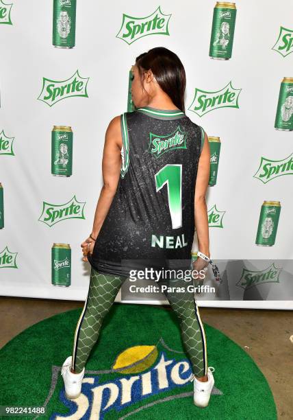Elise Neal at the Celebrity Basketball Game Sponsored By Sprite during the 2018 BET Experience at Los Angeles Convention Center on June 23, 2018 in...