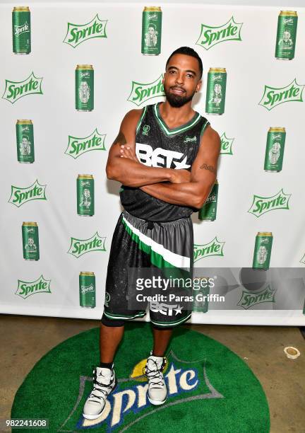 Christian Keyes at the Celebrity Basketball Game Sponsored By Sprite during the 2018 BET Experience at Los Angeles Convention Center on June 23, 2018...