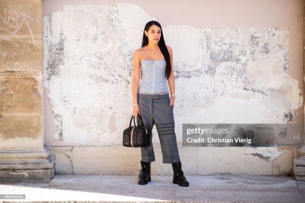 Street Style -Paris Fashion Week - Menswear Spring-Summer 2019 : Day Five