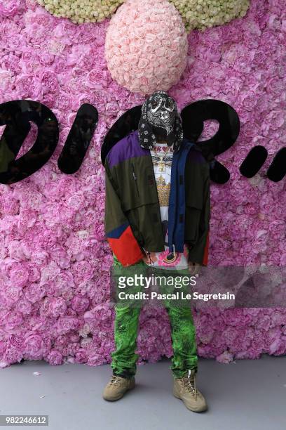 Bari attends the Dior Homme Menswear Spring/Summer 2019 show as part of Paris Fashion Week on June 23, 2018 in Paris, France.