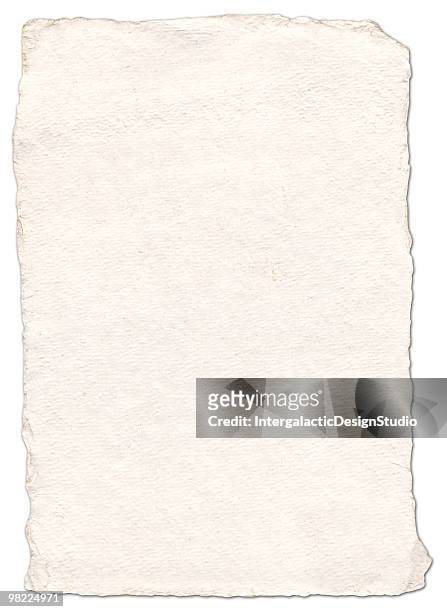 hand made paper (w/clipping path) - handmade paper stock pictures, royalty-free photos & images