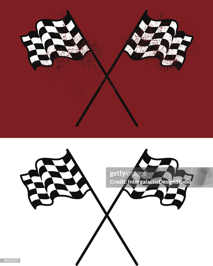Winged Racing Flags Racing Flags High-Res Vector Graphic - Getty Images