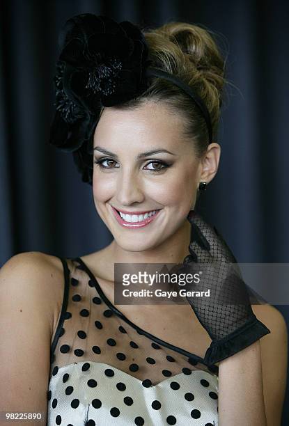 Laura Dundovic attends Golden Slipper Day at the Rosehill Gardens on April 3, 2010 in Sydney, Australia.