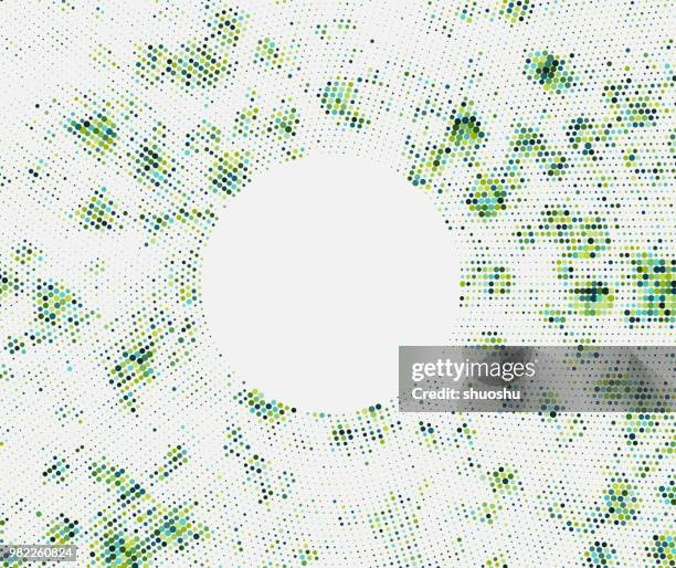 set of color halftone pattern background - strength training background stock illustrations