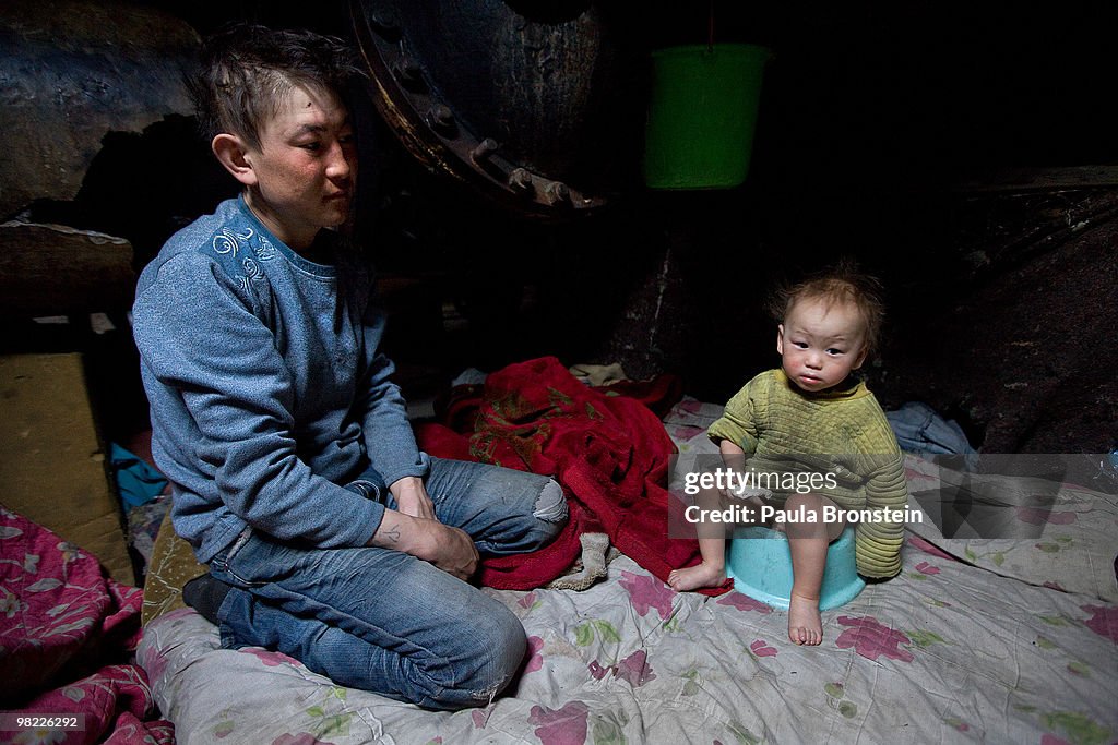 Mongolians Homeless Seek Shelter In Sewers