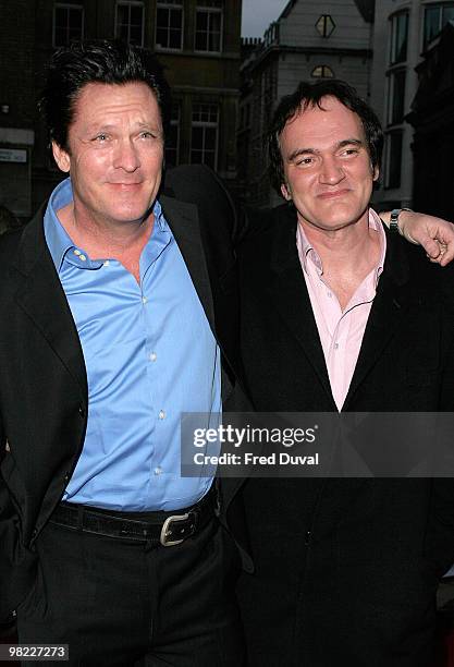 Michael Madsen and Quentin Tarantino