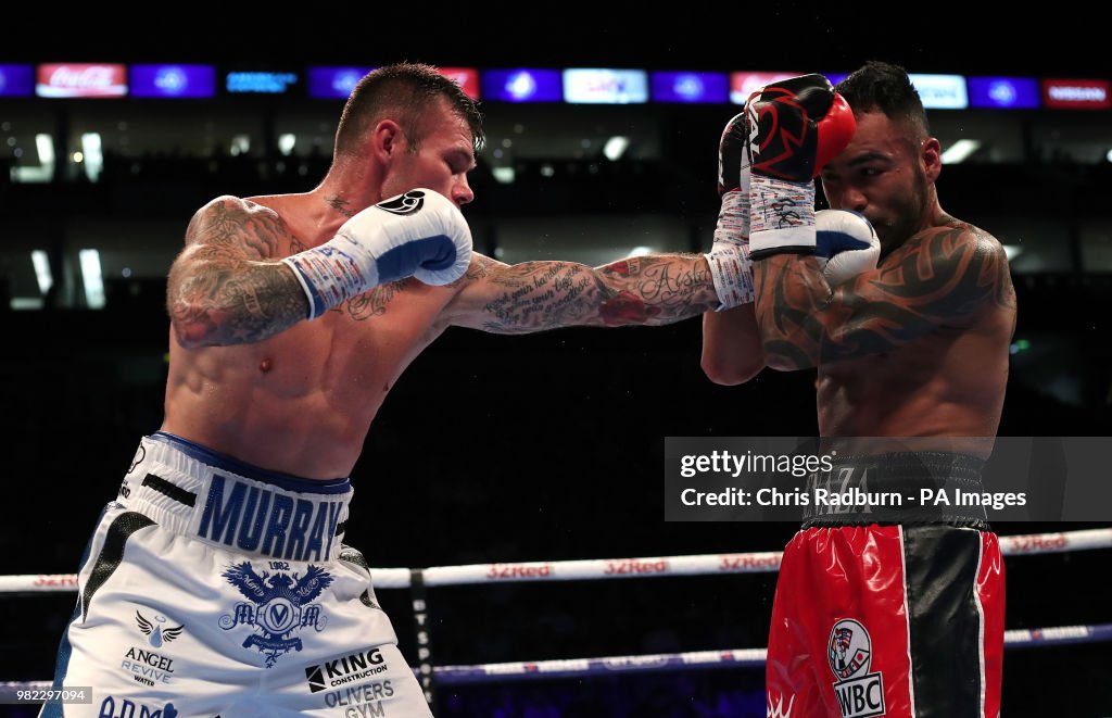 O2 Arena Boxing Full Roberto Garcia and Martin Murray during the The WBC Silver... News ...