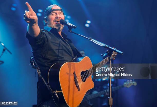 Lee Brice performs during the 2018 Lakeshake Festival at Huntington Bank Pavilion at Northerly Island on June 22, 2018 in Chicago, Illinois.