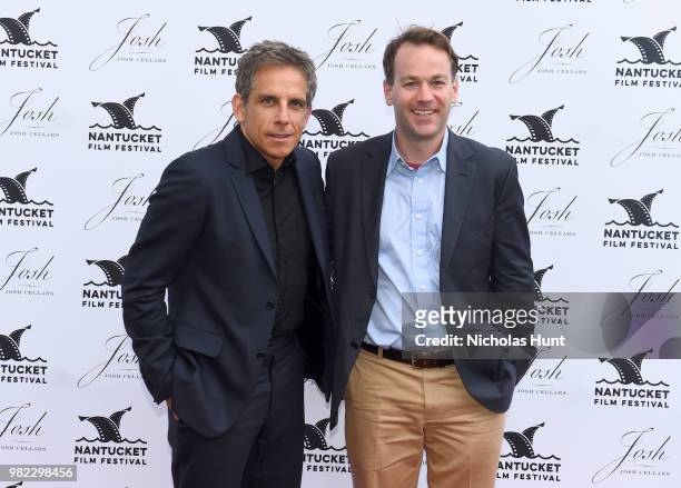 Ben Stiller and Mike Birbiglia attend the Screenwriters Tribute at the 2018 Nantucket Film Festival - Day 4 on June 23, 2018 in Nantucket,...